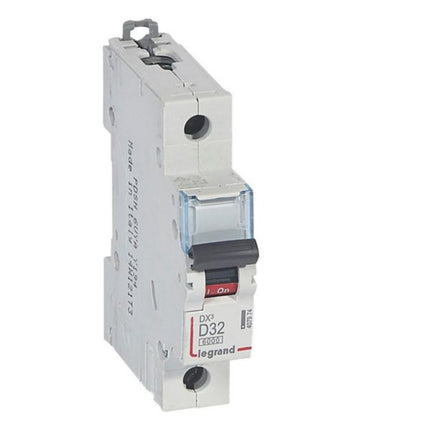 407974Legrandقاطع دارة Legrand DX3 أحادي القطب 32A منحنى D 6kA