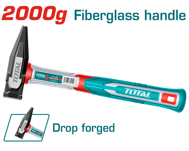 THMH622000Total Toolsمطرقة الميكانيكي توتال 2000 جرام مزورة بقطع الألياف الزجاجية