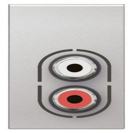 572494Legrandمنفذ RCA مزدوج أنثى لجراند أرتيور وحدة واحدة صوت ألومنيوم ناعم
