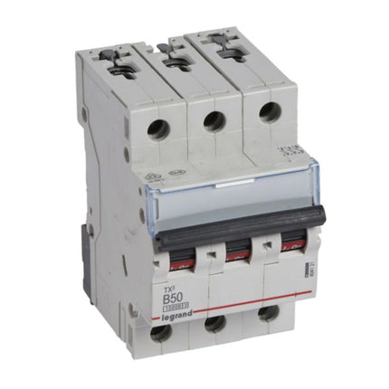 404131Legrandقاطع دائرة Legrand TX3 ثلاثي الأقطاب 50A 10kA