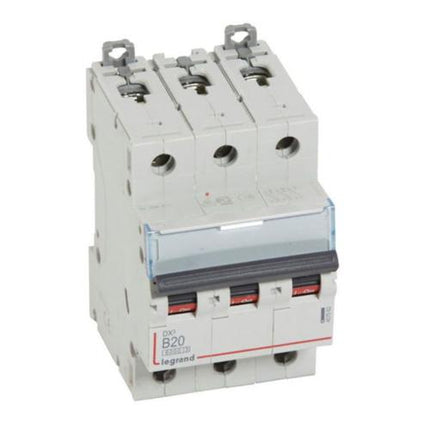 407562Legrandقاطع دارة Legrand DX3 ثلاثي الأقطاب 20A منحنى B
