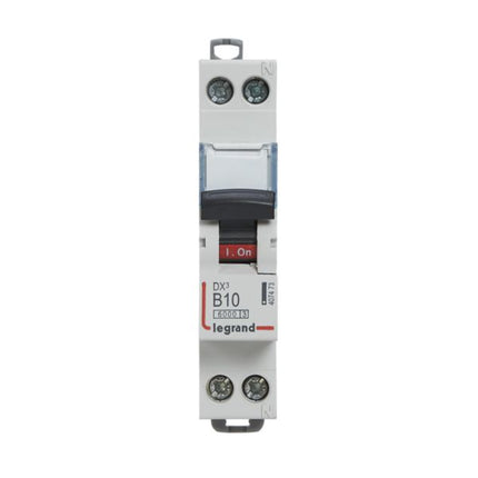 407473Legrandقاطع دائرة Legrand MCB DX3 6000A قطب واحد محايد 10A منحنى B