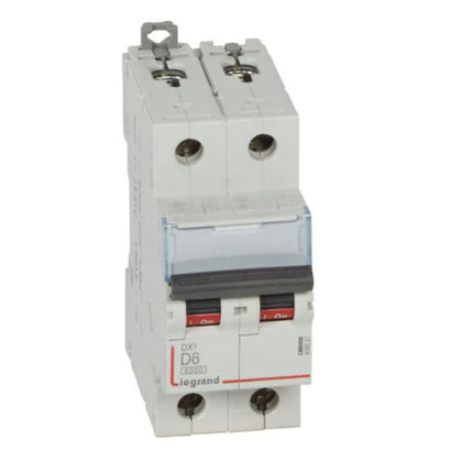 408027Legrandقاطع دارة ليجراند DX3 ثنائي القطب 6A منحنى D