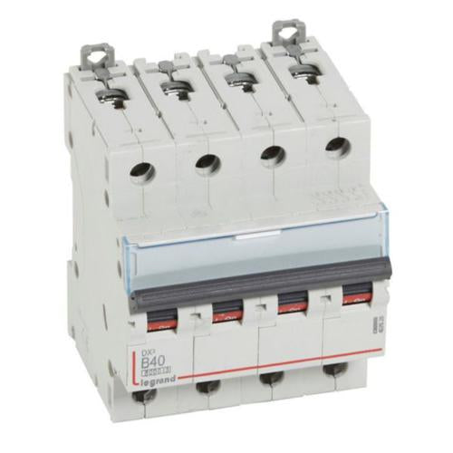 407628Legrandقاطع دورة Legrand DX3 رباعي الأقطاب 40A منحنى B