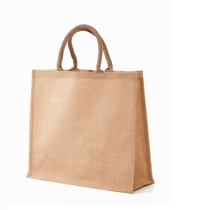 JT 201 - NaturalToolmart GiftsEco - neutral Jute Shopping Bag - Horizontal - Natural