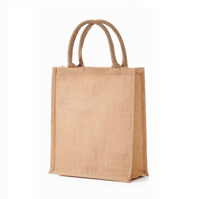 JT 101 - NaturalToolmart GiftsEco - neutral Jute Shopping Bag - Vertical - Natural