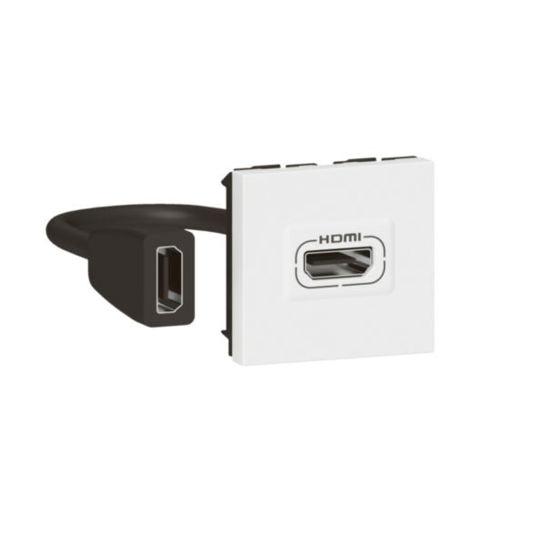 078979LLegrandمقبس HDMI معد مسبقاً موزاييك 2 وحدات أبيض