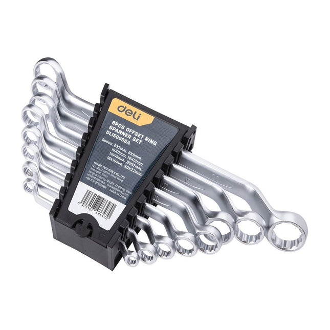 DL150008ADeliمجموعة من المفاتيح الصندوقية المنحنية 8 قطع من دلي DL150008A