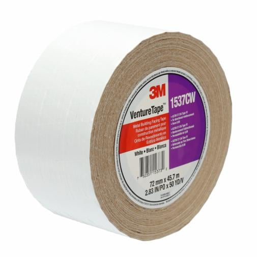 007503511537323Mشريط 3M Venture Tape لمواجهة المباني المعدنية 1537CW أبيض