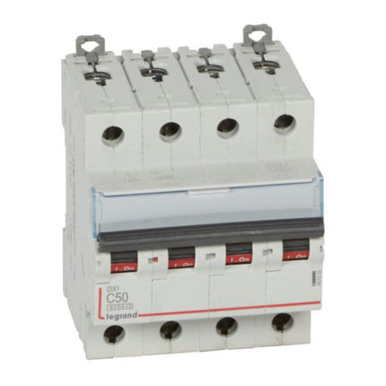 407933Legrandقاطع دارة Legrand DX3 رباعي الأقطاب 50A منحنى C