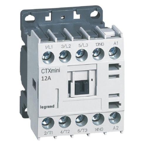 417044Legrandمنقطع التيار الكهربائي الصغير CTX3 من Legrand ثلاثي الطور 12A 1NO 110V AC