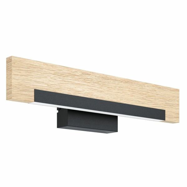 EGL00376EGLOEglo camacho wall light wl/1 8.5w 3000k steel, wood, black, brown | EGL00376