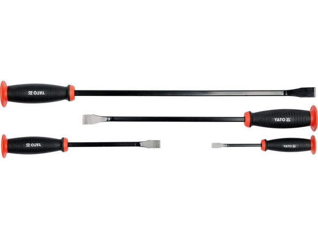 YATO 4PCS Go-Through Pry Bar Set Carbon Steel Professional