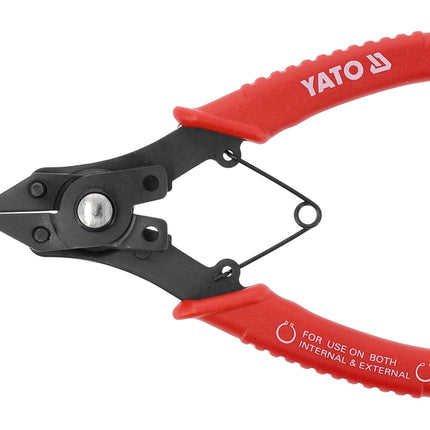 YATO Circlip Pliers Set 160 MM with 4 Interchangeable Tips