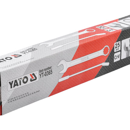 Yato COMBINATION SPANNER SET 6-32MM 25PCS | YT-0365