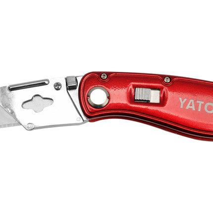 Yato YT-7534 Folding Cutter Knife with 5 Spare Blades 61x33mm