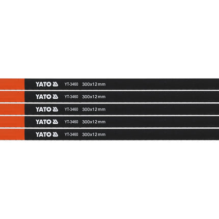 Yato Hacksaw Frame Blade 300mm 5pcs Metal Cutting