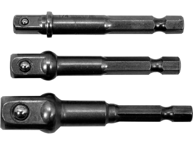 YATO YT04685 Hex Shank Socket Adapter Set 3 Pieces