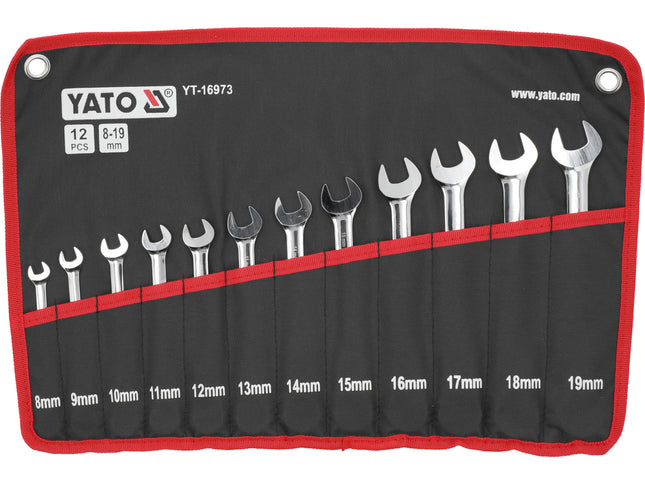 Yato 12PCS FLEXIBLE RATCHET COMBI WRENCH SET | YT-16973