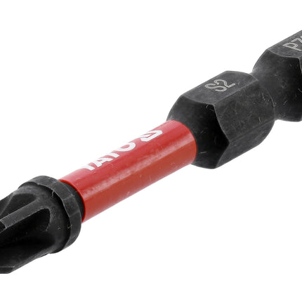 YATO Impact Screwdriver Bits 1/4 50MM PZ2 2PCS Professional Grade