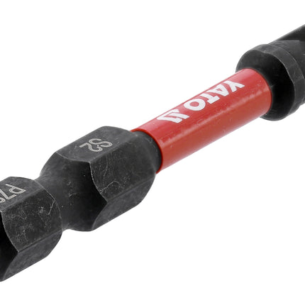 YATO Impact Screwdriver Bits 1/4 50MM PZ2 2PCS Professional Grade