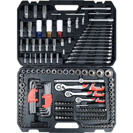 Yato 198 PCS SOCKET SET 1/4" 3/8" 1/2" | YT-38850