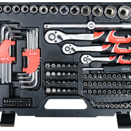 Yato 198 PCS SOCKET SET 1/4" 3/8" 1/2" | YT-38850
