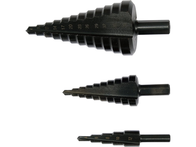 YATO Step Drill Set 3PCS HSS 4241 Professional Drilling Kit