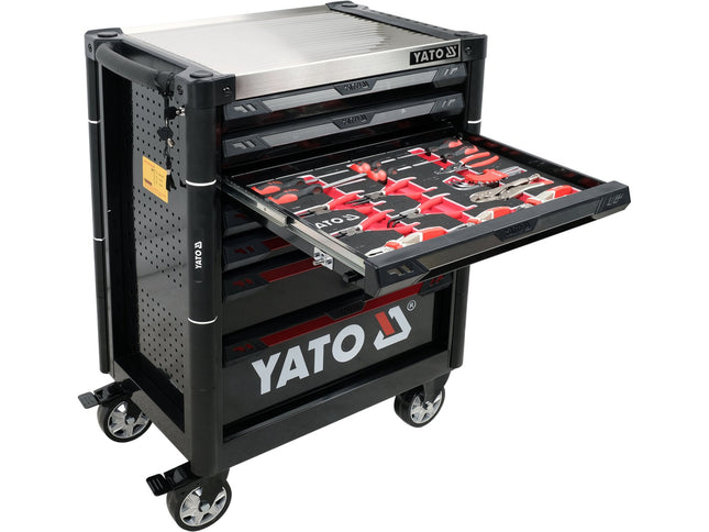 Yato 7 DRAWERS ROLLER CABINET WITH 157 PCS TOOLS | YT-55308