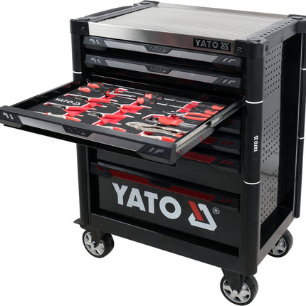 Yato 7 DRAWERS ROLLER CABINET WITH 157 PCS TOOLS | YT-55308
