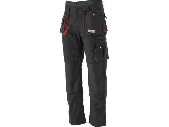 YATO YT-8028 Work Trousers Black Red XL