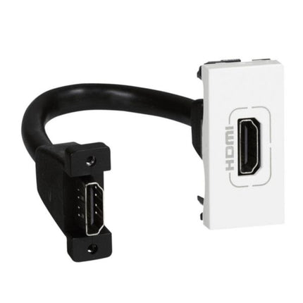 078778Legrandمقبس HDMI Mosaic من Legrand مع توصيل مسبق وحدة واحدة أبيض