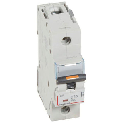 409808Legrandقاطع دارة Legrand DX3 أحادي القطب 20A منحنى D