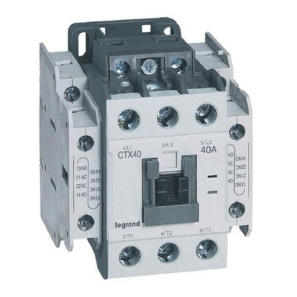 416130Legrandمقبس التلامس ثلاثي الأقطاب Legrand CTX³ 40A AC-3 بمحطات برغي