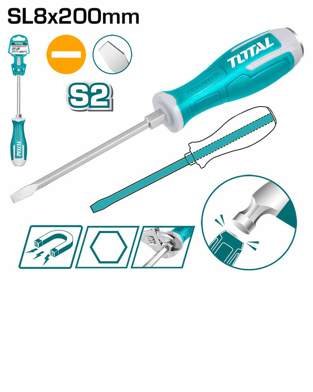 THGS82006Total Toolsمفك مشقوق شامل THGS82006 من TOTAL