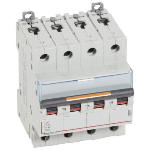 409791Legrandقاطع دارة Legrand DX3 رباعي الأقطاب 2A منحنى C