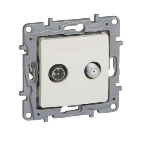 764658Legrandمقبس نهائي Niloé TV-SAT بتخفيف -10dB عاجي من Legrand