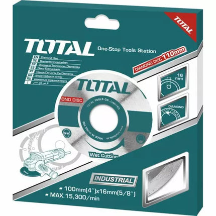 TAC2122501Total Toolsقرص قطع الماس الرطب الكلي 10" للبلاط TAC2122501