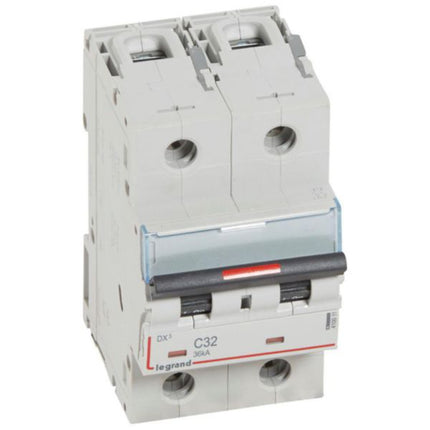 410011Legrandقاطع الدائرة ثنائي القطب ليجراند DX3 بقوة 32 أمبير منحنى C