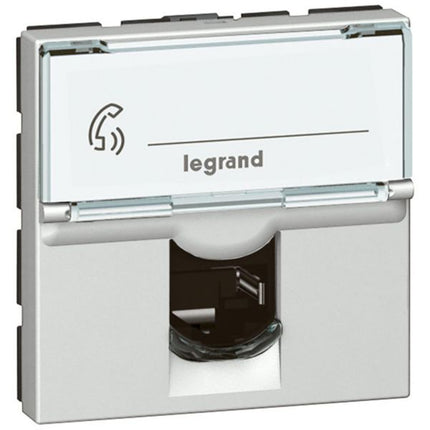 572682Legrandمقبس هاتفي Arteor RJ11 6 جهات 2 وحدات ألومنيوم ناعم