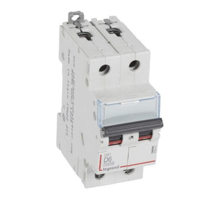 409447Legrandقاطع دورة Legrand DX3 ثنائي القطب 6A منحنى D 10kA