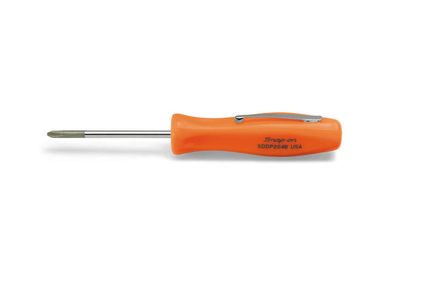 SDDP204BOSnap-Onمفك براغي Phillips #1 بجيب برتقالي مقبض صلب Snap-on