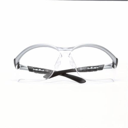 70001274913Mنظارات حماية 3M BX Reader عدسة شفافة إطار فضي +2.5