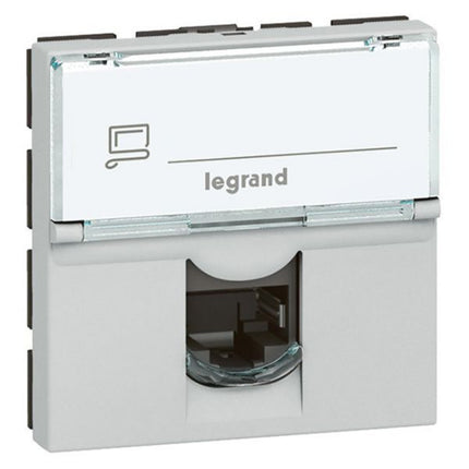 572896Legrandأرتيور - مقبس RJ45 فئة 6 STP وحدتان ألومنيوم