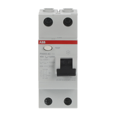 2CSF202006R1400ABBABB جهاز تيار متبقي FH202 AC-40/0.03