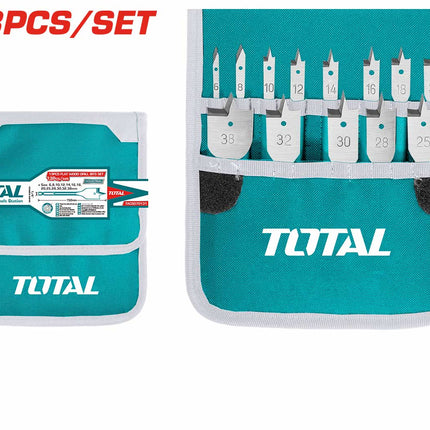 TACSD70131Total Toolsمجموعة ريش حفر خشب مسطحة 13 قطعة TACSD70131