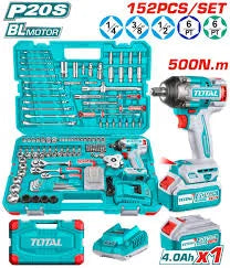 THKTHP31522Total Toolsطقم دريل لاسلكي 152 قطعة THKTHP31522