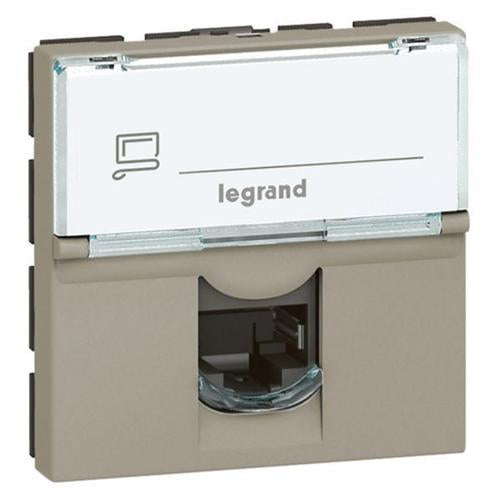 572893Legrandمقبس Arteor RJ45 فئة 6 FTP وحدتان LCS شامبانيا