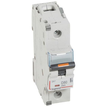 409814Legrandقاطع دائرة Legrand DX3 أحادي القطب 80A منحنى D