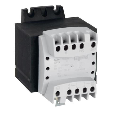 042789Legrandمحول عزل أحادي الطور Legrand 220VA 230/400V أولي